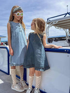 Summer Girls Sleeveless Ruffle Dress