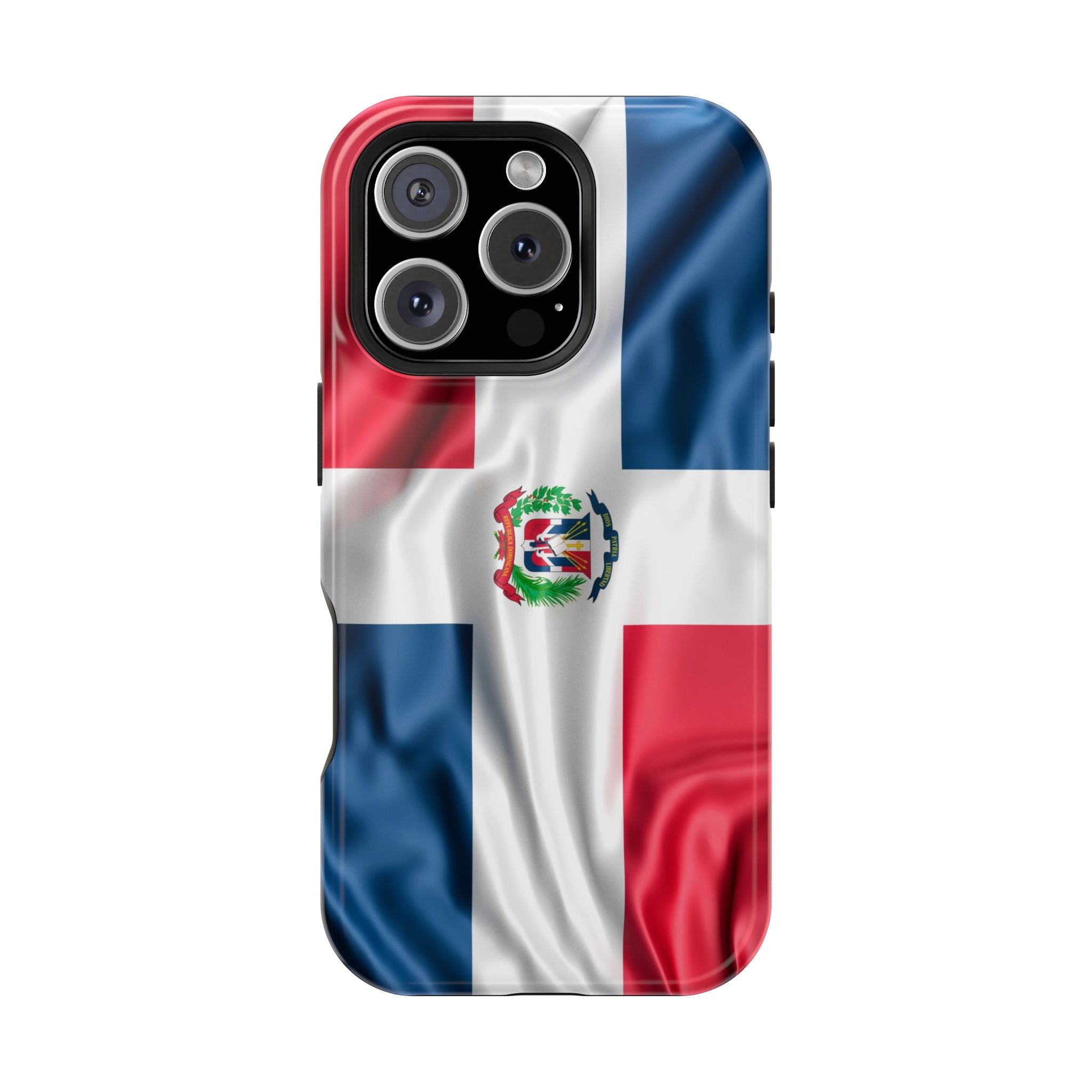 Dominican Republic Flag Magnetic Impact Resistant Phone Case