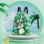 Children's swimming bag, wet and dry separation toilet bag, large-capacity swimming storage bag, beach storage bundle backpack.