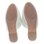Minorsu Womens Size 8.5 Tan Gold Buckle Memory Foam Insole Low Heel Mule Shoes