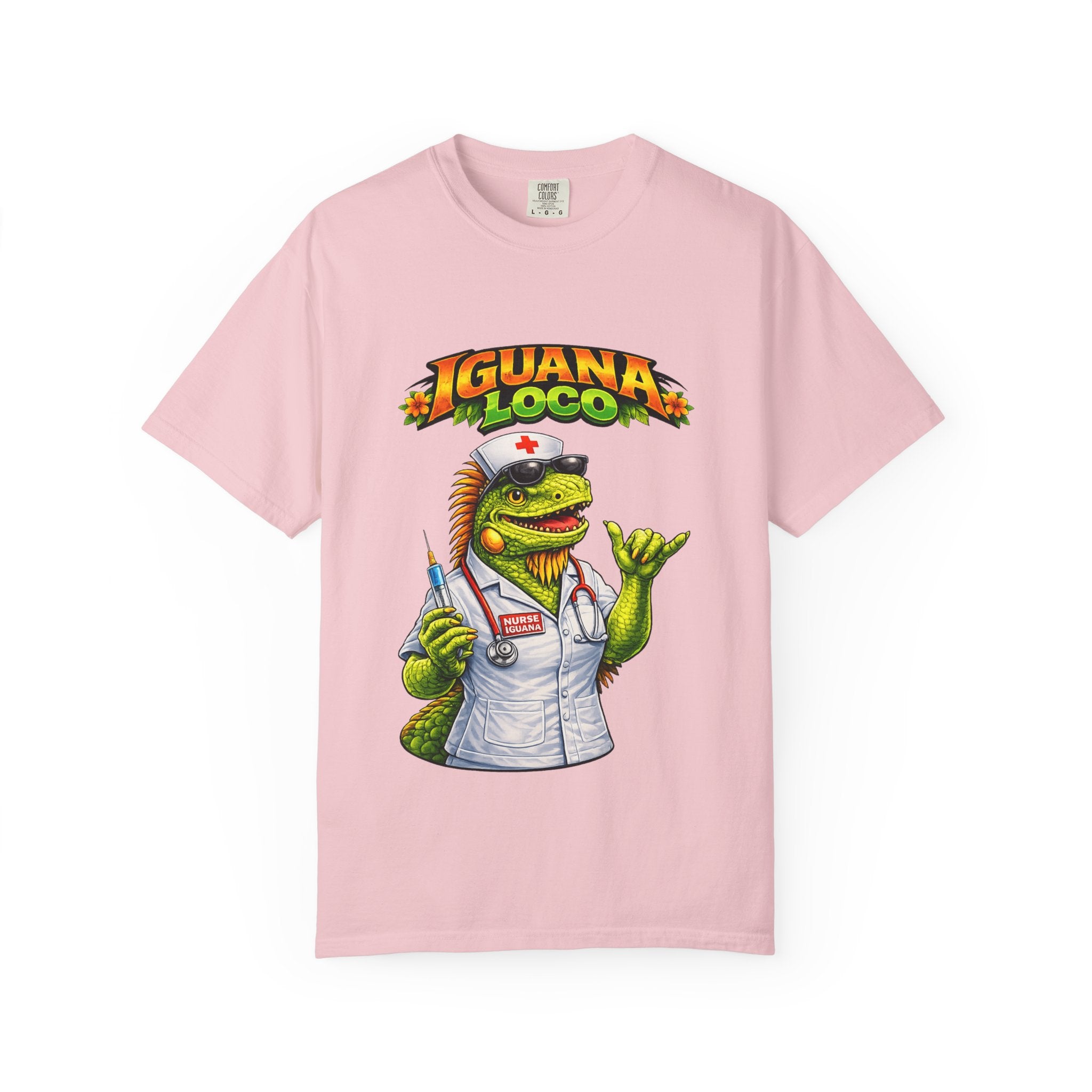 Nurse Iguana Loco Unisex Garment-Dyed T-shirt