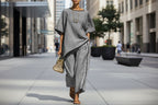 Women's Casual Resort Loose Short-Sleeve Top & Pants Set