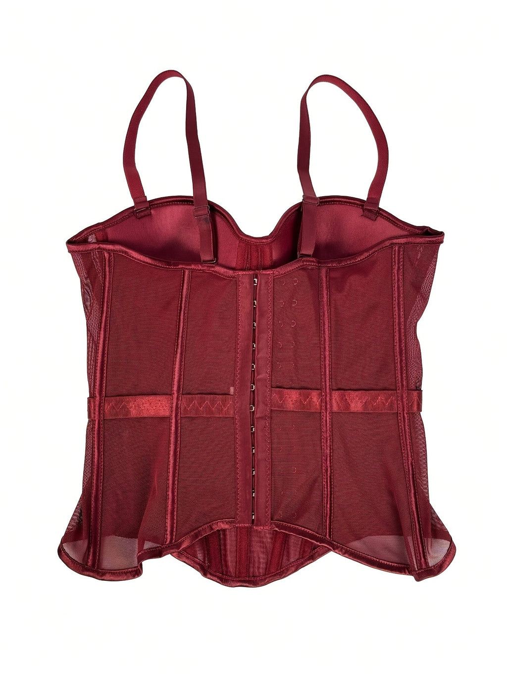 Mesh See-Through Fishbone Corset