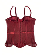 Mesh See-Through Fishbone Corset