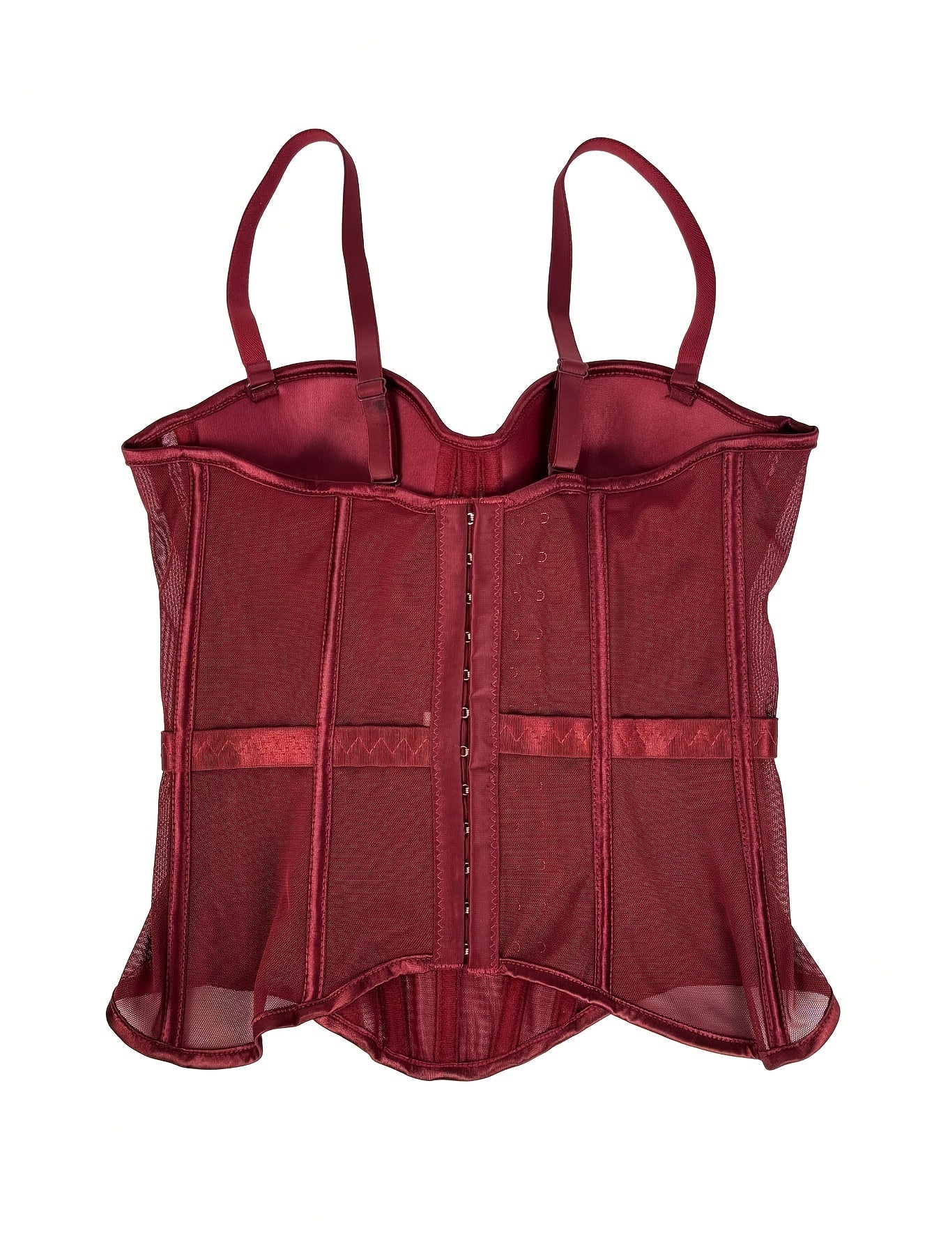 Mesh See-Through Fishbone Corset