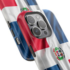Dominican Republic Flag Magnetic Impact Resistant Phone Case