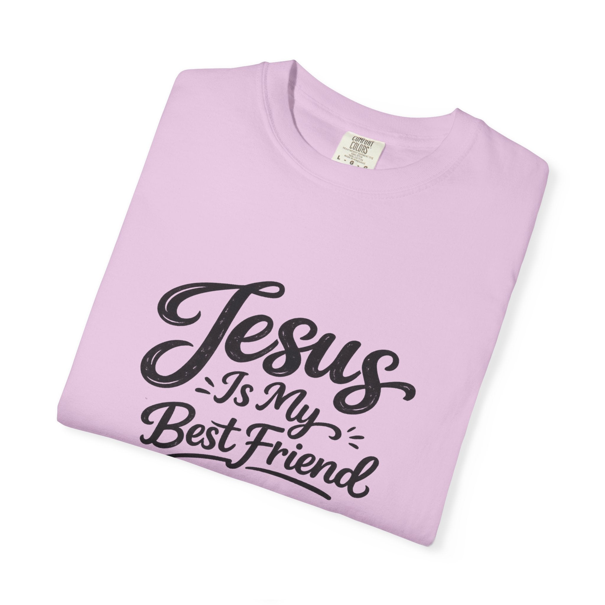 Jesus Is My Best Friend T-Shirt — Faith Christian Tee with Back Cross