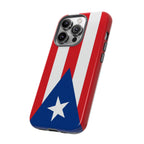 Puerto Rico Flag Tough Phone Case Patriotic Red & White Stripe Design