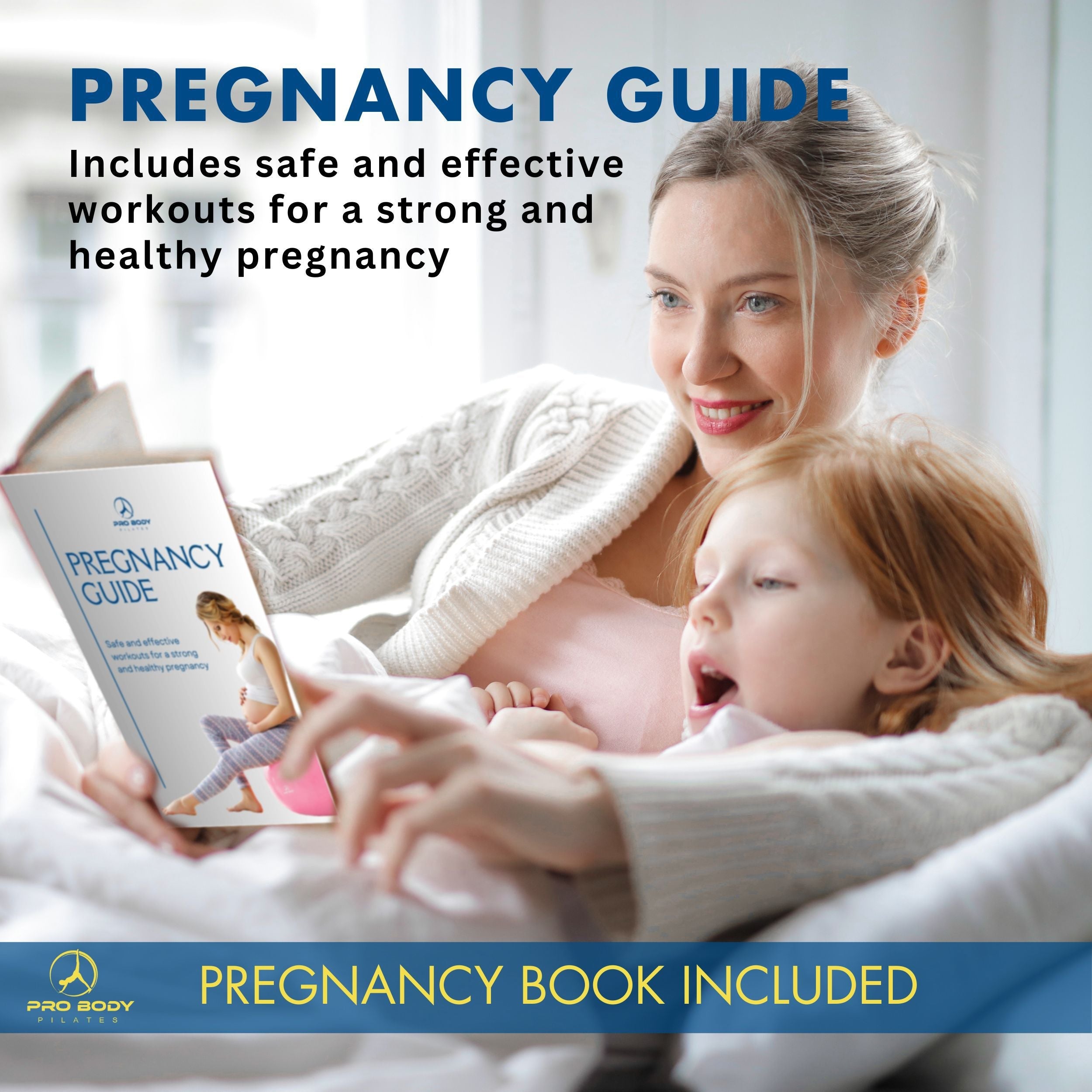 Pregnancy Ball for Maternity, Labor and Birth.  Includes Pregnancy Guide.  (Rose)