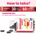I Love Health Ashwagandha Gummies with Vitamin D2 - 3000mg Ashwagandha Extract (10:1) - Stress Relief, Sleep Support & Mood Calm - Strawberry Flavor - 60 Gummies - Non-GMO, Gluten-Free, 3rd Party Lab Tested, cGMP Certified