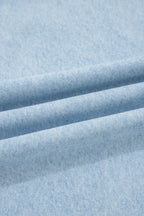 Beau Blue Studded Side Slit Leg Frayed Pocketed Wide Leg Jeans