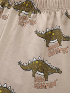 Children's Dinosaur Print Tee and Shorts Set