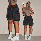 Retro Workwear Denim Shorts From Europe And The US