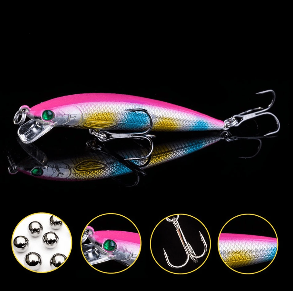 7CM Triple-Sharp Minnow Fishing Lure