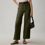 Plus Size High Waisted Slimming Solid Color Suit Pants