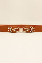 Alloy Buckle Elastic Belt