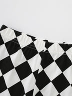 Children's Graphic Tee & Checkered Shorts Set