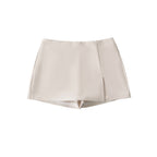 High-waisted Figure-flattering A-line Skirt With A Stylish Slit