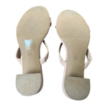 Dream Pairs Womens Size 8.5 Tan Open Toe Slide On 2.5" Block Heel Sandal Shoes