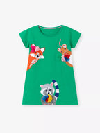 Children's Cartoon Animal Casual Dress