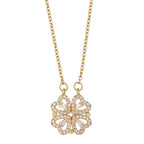 Four-Leaf Clover Hearts Necklace