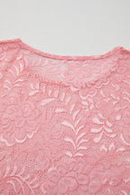 Blossom Floral Lace Sheer Long Sleeve Top