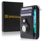 RFID Secure Slim Leather AirTag Wallet