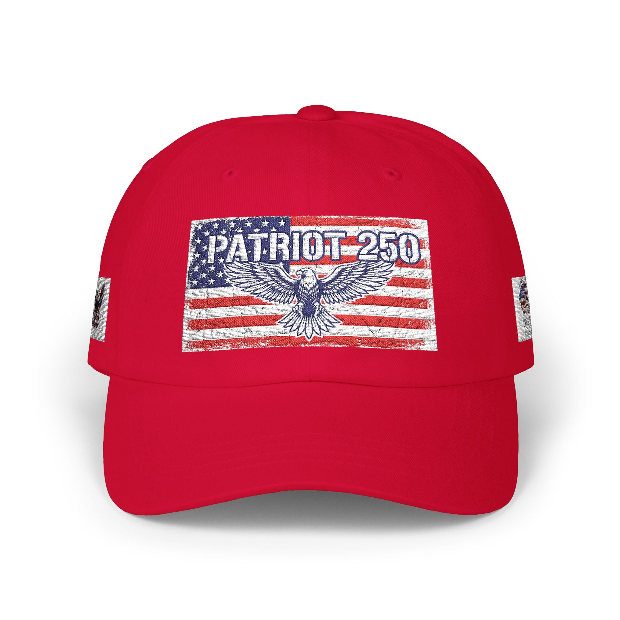 Patriot 250 Eagle Flag Dad Cap | American Flag Vintage Baseball Hat | Vintage USA Eagle Cap | Patriotic Adjustable Baseball Hat | Fourth of July
