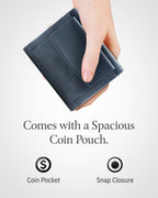 Trifold Coin Wallet with ID Window