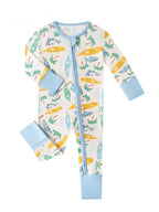 Posh TOT Surf's Up Bamboo Baby Convertible Zippy Romper