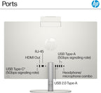 HP 24 inch All-in-One Desktop PC, FHD Display, AMD Ryzen 7 7730U, 16 GB RAM, 512 GB SSD, AMD Radeon Graphics, Windows 11 Home, 24-cr0032 (2024)