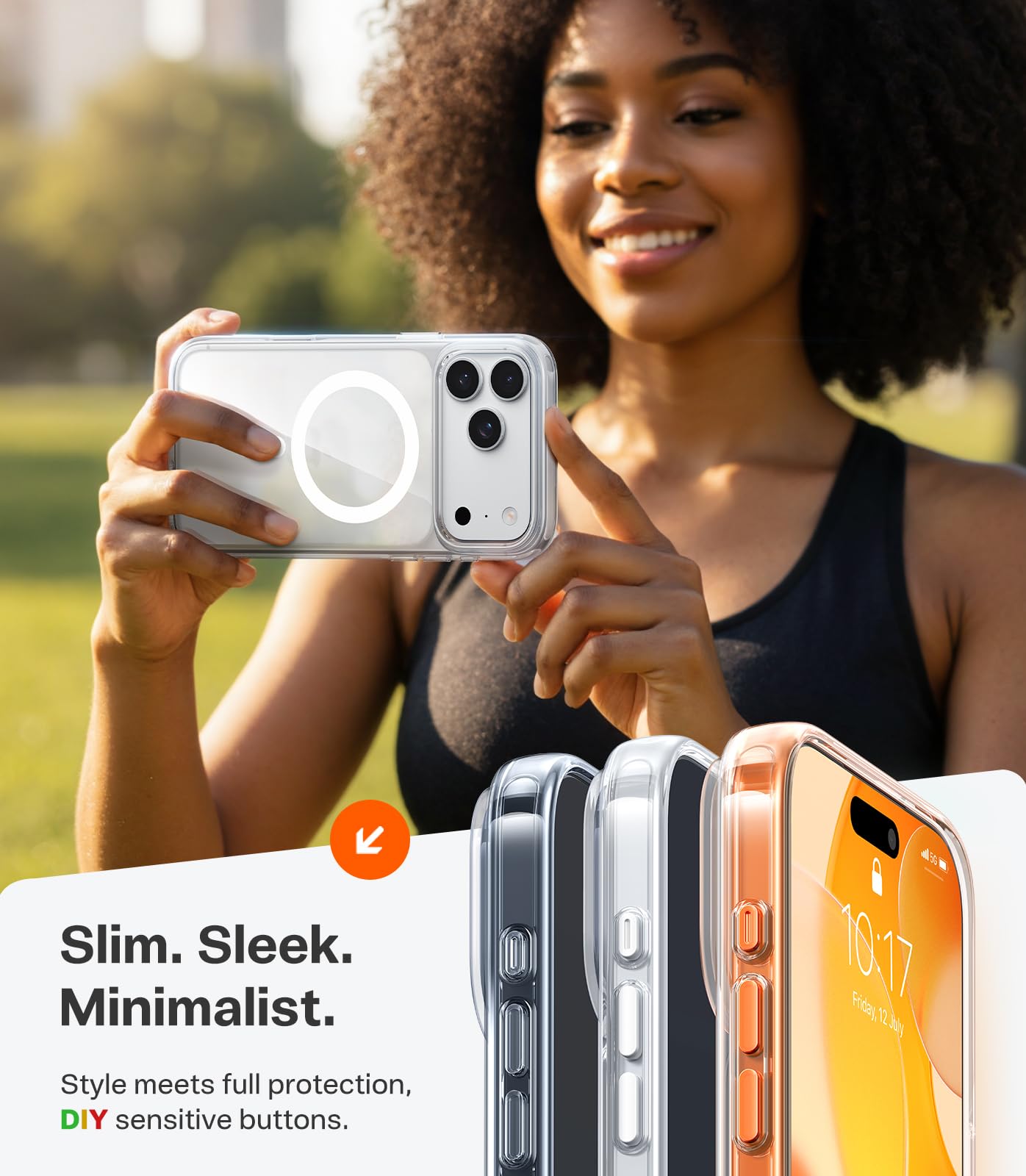 TORRAS Magnetic Shockproof for iPhone 12 Pro Case/iPhone 12 Case, [Military-Grade Drop Tested] [Compatible with MagSafe] Translucent Slim Protective Anti-Scratch, Black