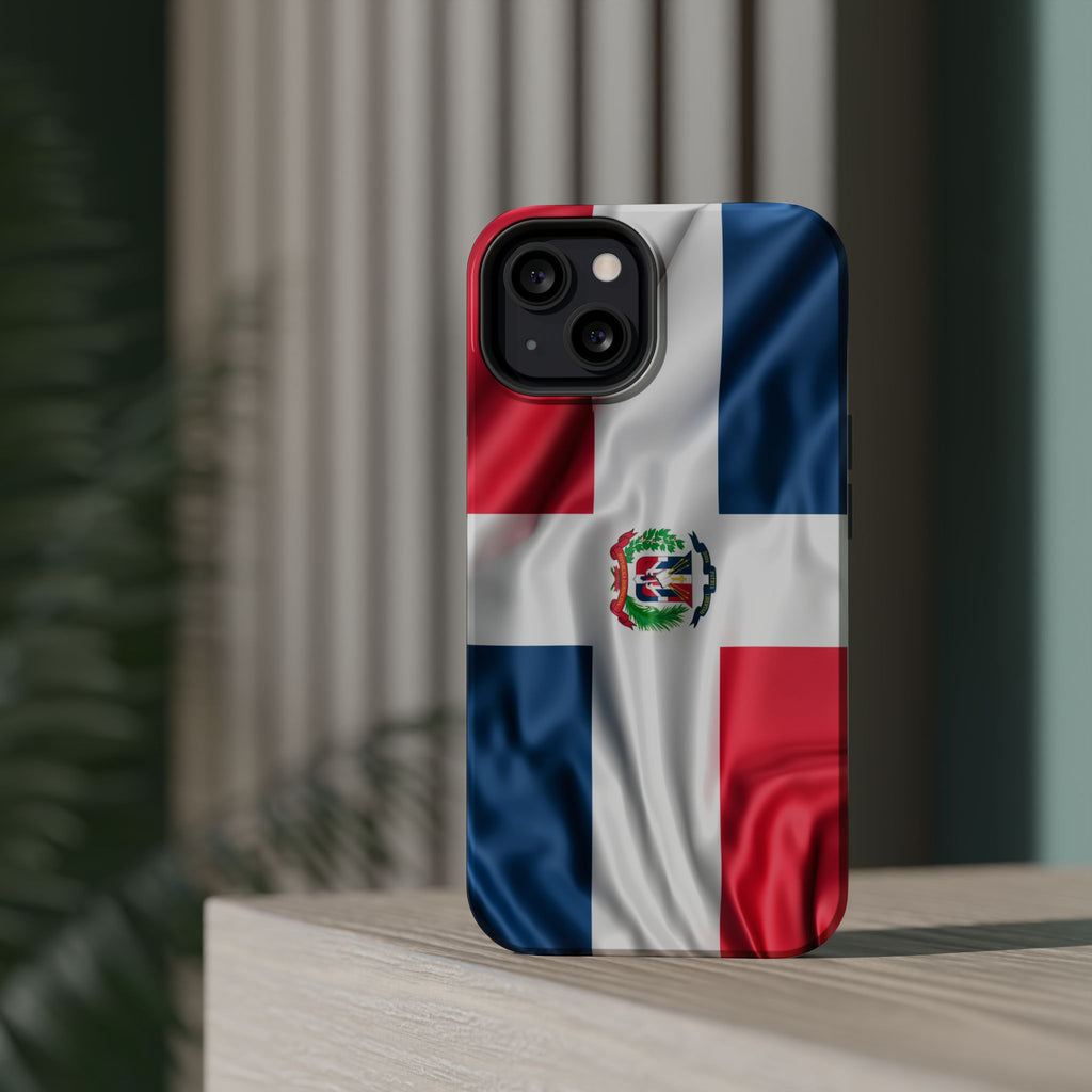 Dominican Republic Flag Magnetic Impact Resistant Phone Case