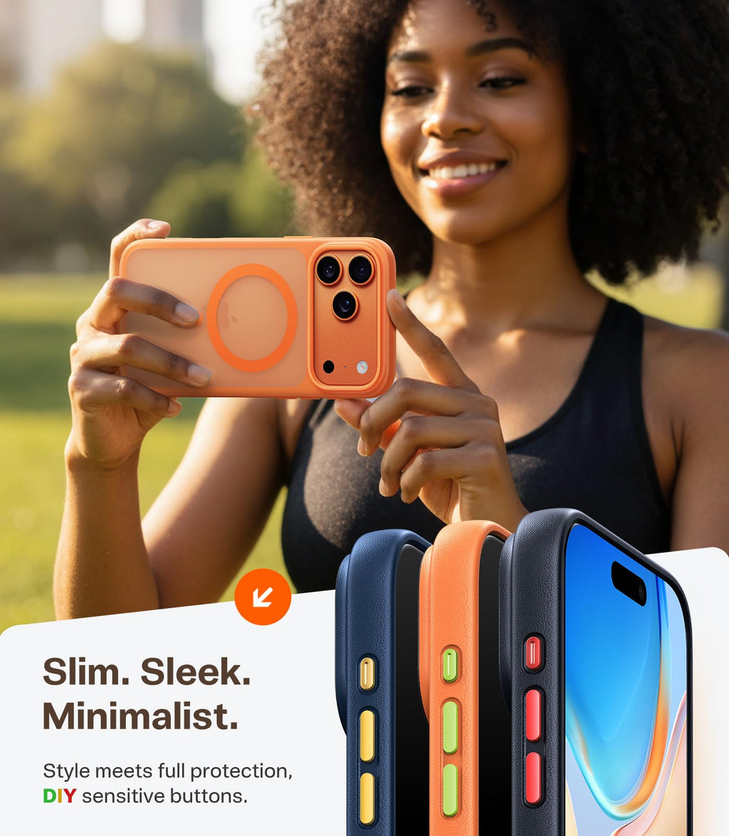 TORRAS Magnetic Shockproof for iPhone 12 Pro Case/iPhone 12 Case, [Military-Grade Drop Tested] [Compatible with MagSafe] Translucent Slim Protective Anti-Scratch, Black