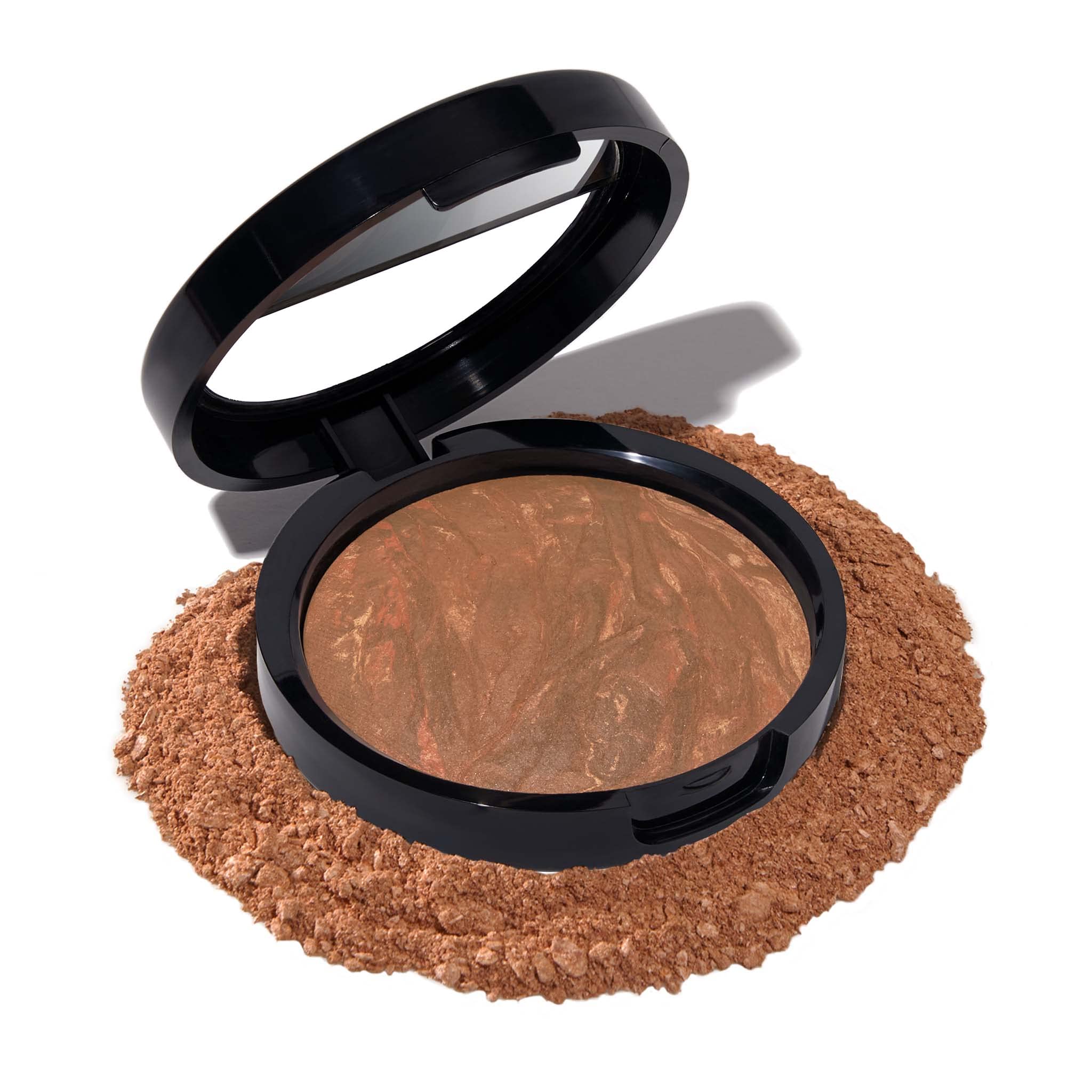 LAURA GELLER NEW YORK Award-Winning Baked Balance-n-Brighten Color Correcting Powder Foundation - Medium - Buildable Light to Medium Coverage - Demi-Matte Natural Finish