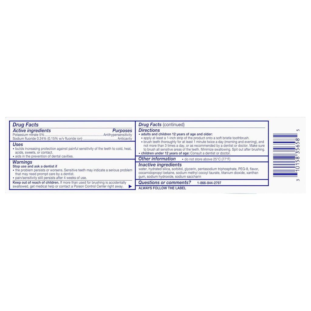 Sensodyne Extra Whitening Sensitive Teeth and Cavity Prevention Whitening Toothpaste, Amazon Exclusive, Cool Mint, Amazon Exclusive- 4 Ounces (Pack of 4)