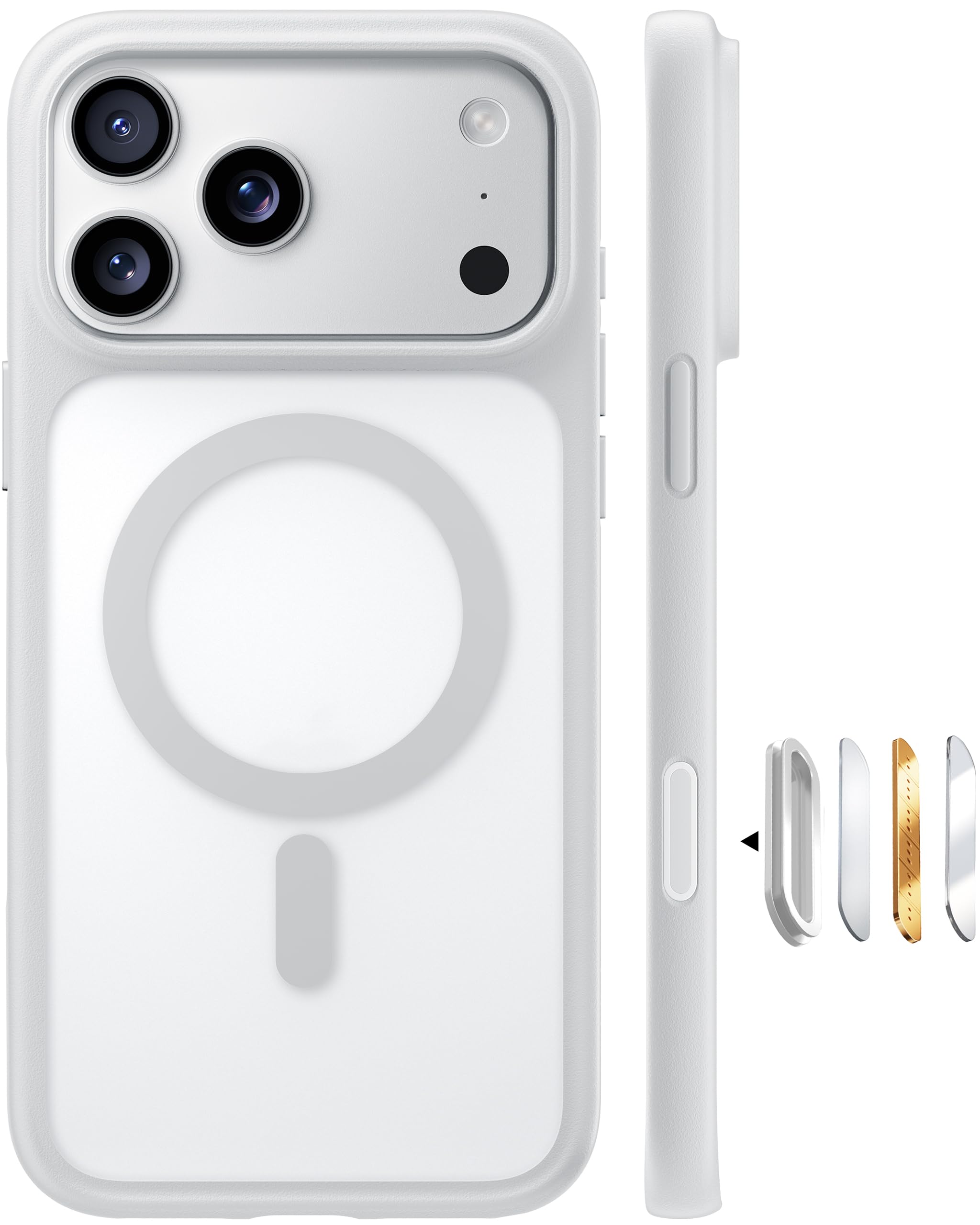 TORRAS Magnetic Shockproof for iPhone 12 Pro Case/iPhone 12 Case, [Military-Grade Drop Tested] [Compatible with MagSafe] Translucent Slim Protective Anti-Scratch, Black