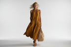 Women's Retro V-Neck Slip Dress – Loose Fit Sleeveless