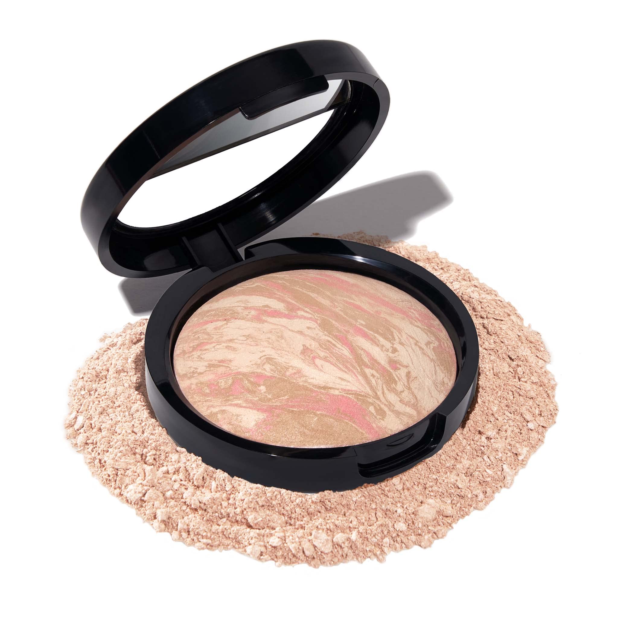 LAURA GELLER NEW YORK Award-Winning Baked Balance-n-Brighten Color Correcting Powder Foundation - Medium - Buildable Light to Medium Coverage - Demi-Matte Natural Finish