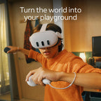 Meta Quest 3 512GB | VR Headset — Thirty Percent Sharper Resolution — 2X Graphical Processing Power — Virtual Reality Without Wires — Access to 40+ Games with a 3-Month Trial of Meta Horizon+ Included