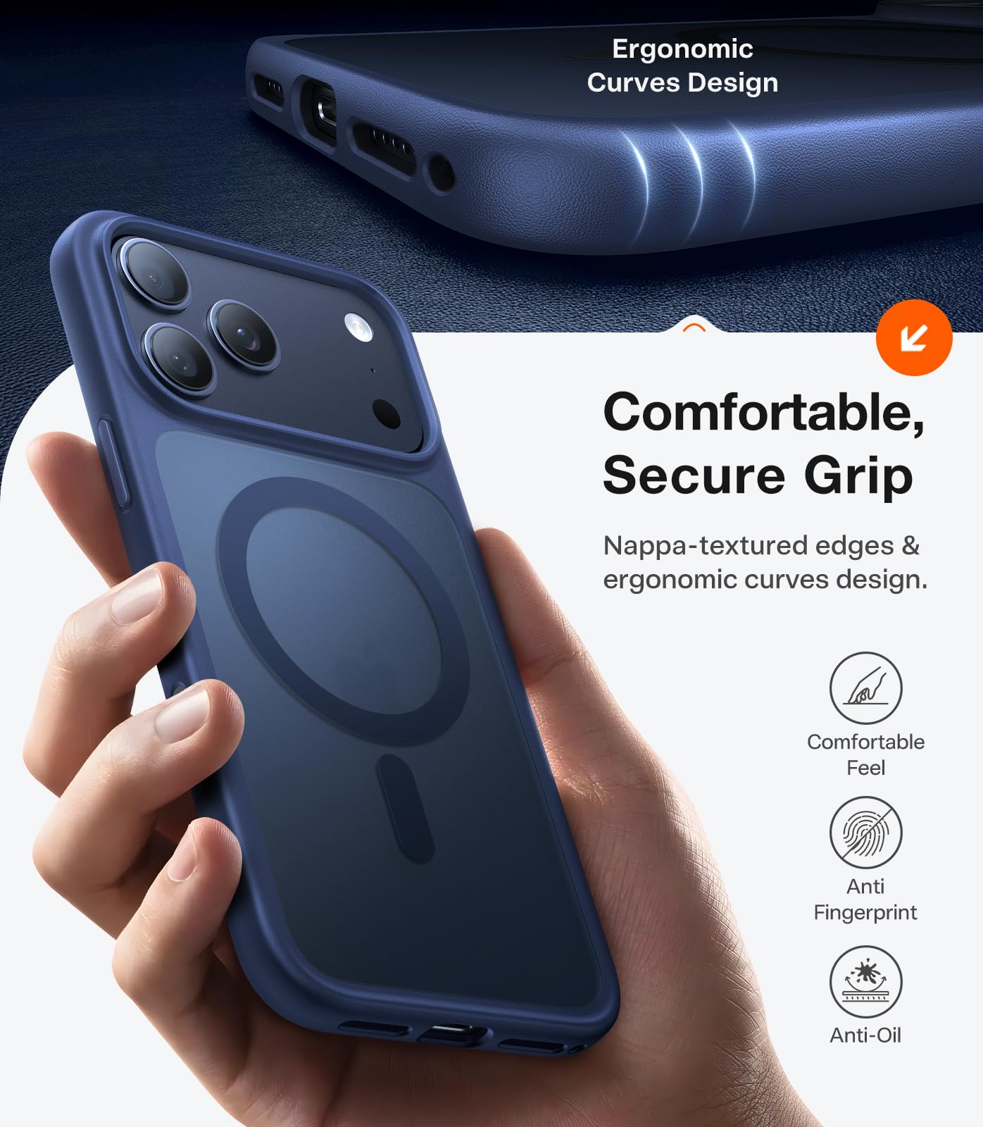 TORRAS Magnetic Shockproof for iPhone 12 Pro Case/iPhone 12 Case, [Military-Grade Drop Tested] [Compatible with MagSafe] Translucent Slim Protective Anti-Scratch, Black