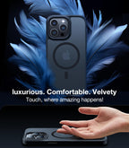 TORRAS Magnetic Shockproof for iPhone 12 Pro Case/iPhone 12 Case, [Military-Grade Drop Tested] [Compatible with MagSafe] Translucent Slim Protective Anti-Scratch, Black