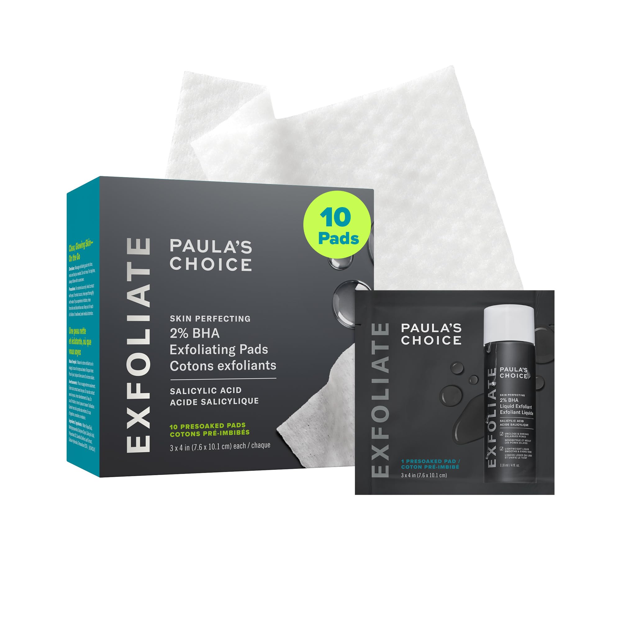 Paula's Choice SKIN PERFECTING 2% BHA Liquid Exfoliant with Salicylic Acid, Facial Polish for Enlarged Pores, Wrinkles & Fine Lines, Suitable for Blackhead-Prone Skin, Fragrance-Free