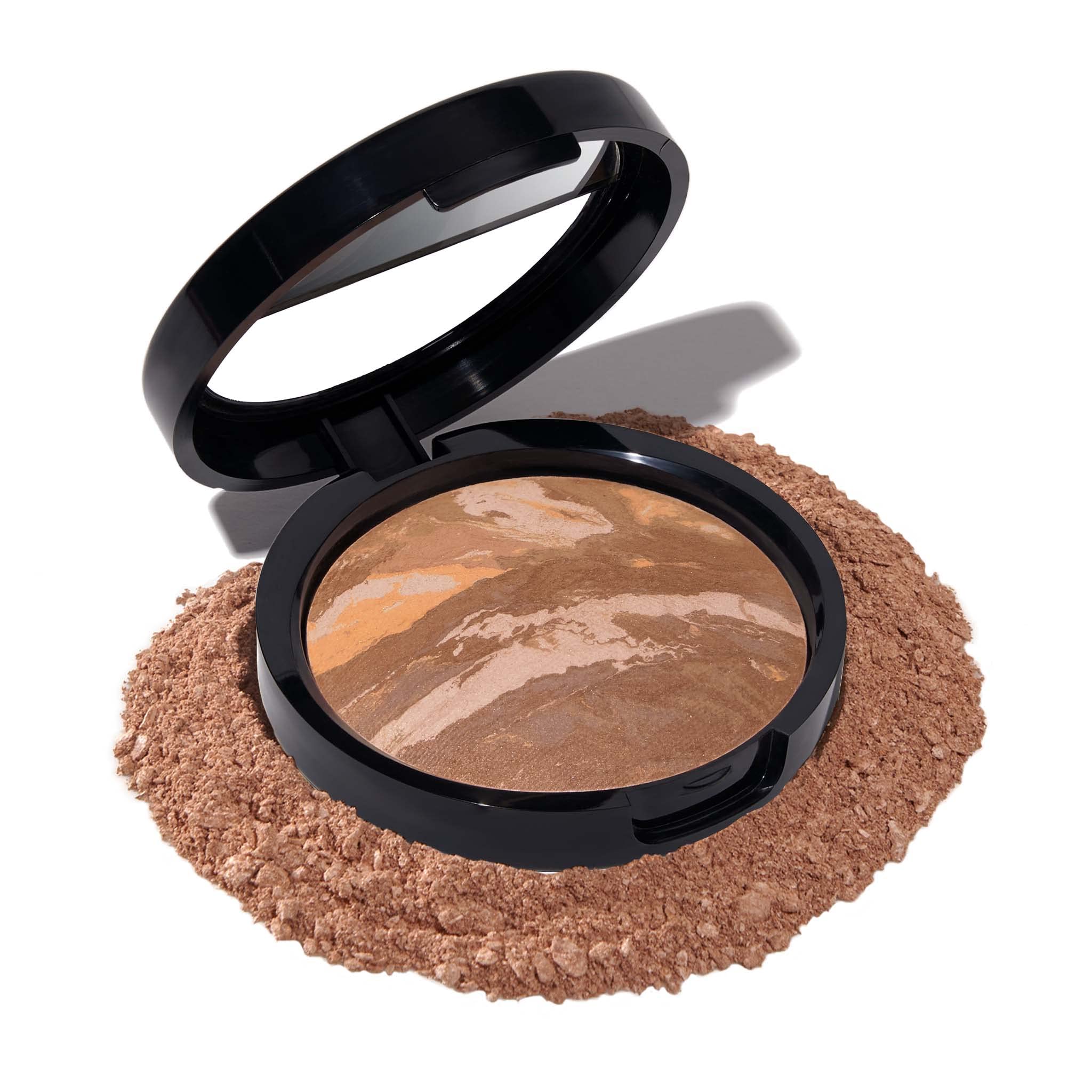 LAURA GELLER NEW YORK Award-Winning Baked Balance-n-Brighten Color Correcting Powder Foundation - Medium - Buildable Light to Medium Coverage - Demi-Matte Natural Finish