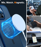 TORRAS Magnetic Shockproof for iPhone 12 Pro Case/iPhone 12 Case, [Military-Grade Drop Tested] [Compatible with MagSafe] Translucent Slim Protective Anti-Scratch, Black
