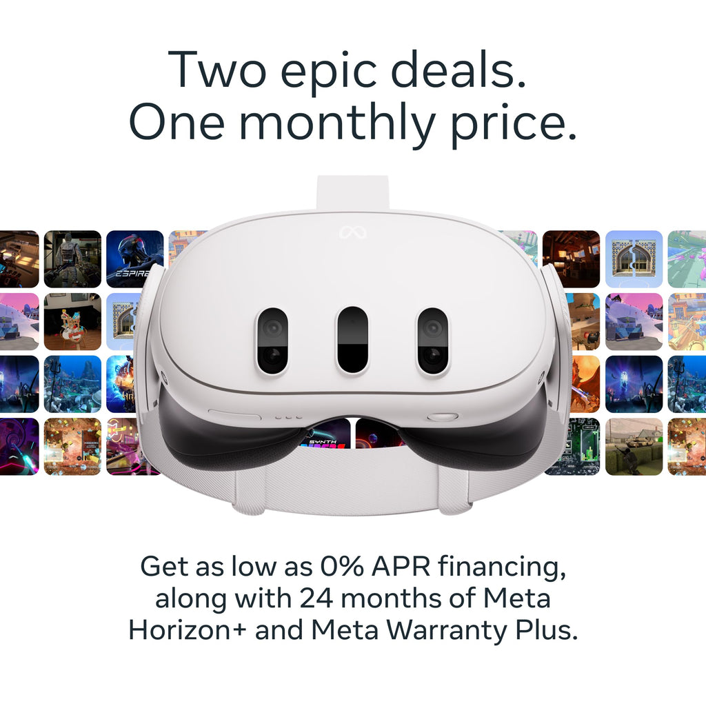 Meta Quest 3 512GB | VR Headset — Thirty Percent Sharper Resolution — 2X Graphical Processing Power — Virtual Reality Without Wires — Access to 40+ Games with a 3-Month Trial of Meta Horizon+ Included