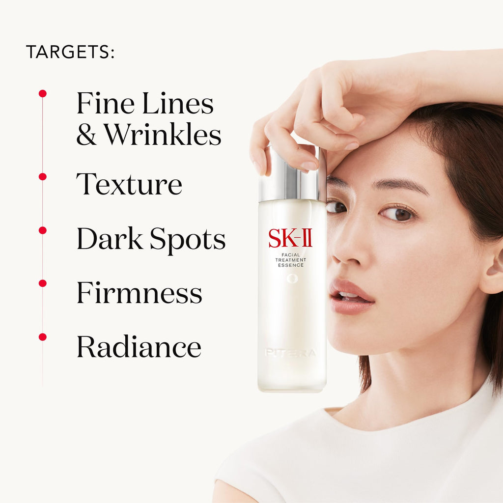 SK-II Facial Treatment Essence - Anti-Aging Essence Skincare to Help Reduce the Appearance of Fine Lines & Wrinkles - Visibly Refines Texture & Improves Firmness & Dark Spots