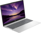 HP 15.6" FHD Laptop Computer, 16GB RAM 512GB Storage (256GB SSD+256GB Docking Station Set), 8-Core Intel Core i3-N305, Windows 11, Fingerprint Reader, Numeric Keypad, SageNova Earphones, Silver