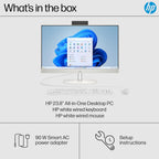 HP 24 inch All-in-One Desktop PC, FHD Display, AMD Ryzen 7 7730U, 16 GB RAM, 512 GB SSD, AMD Radeon Graphics, Windows 11 Home, 24-cr0032 (2024)