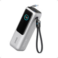 Anker Laptop Power Bank, 25,000mAh Portable Charger with Triple 100W USB-C Ports, Built-in Retractable Cables, Flight-Approved for Travel, iPhone 17/16 Series, MacBook, Samsung, and More